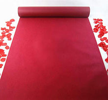 Load image into Gallery viewer, 5M 10M Wedding Party Carpet Rug Aisle Runner Red White Decoration non-woven fabric for Outdoor Beach Weddings Thickness:0.8 mm